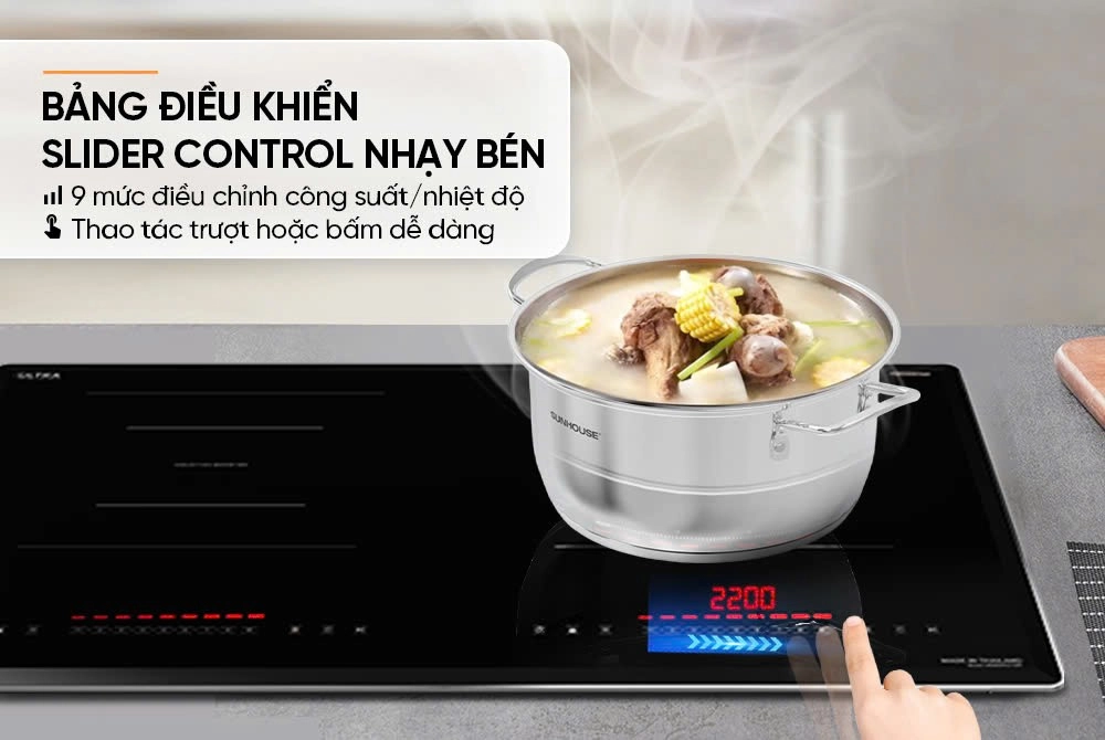 Bếp từ đôi Sunhouse Mama MMB82112-TMT- Thailand