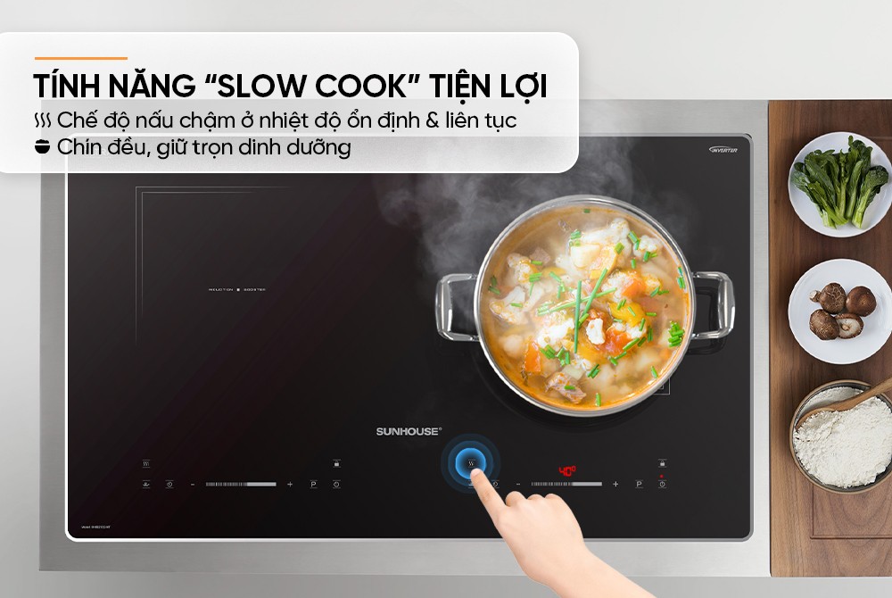 Bếp từ đôi Sunhouse SHB82122-MT