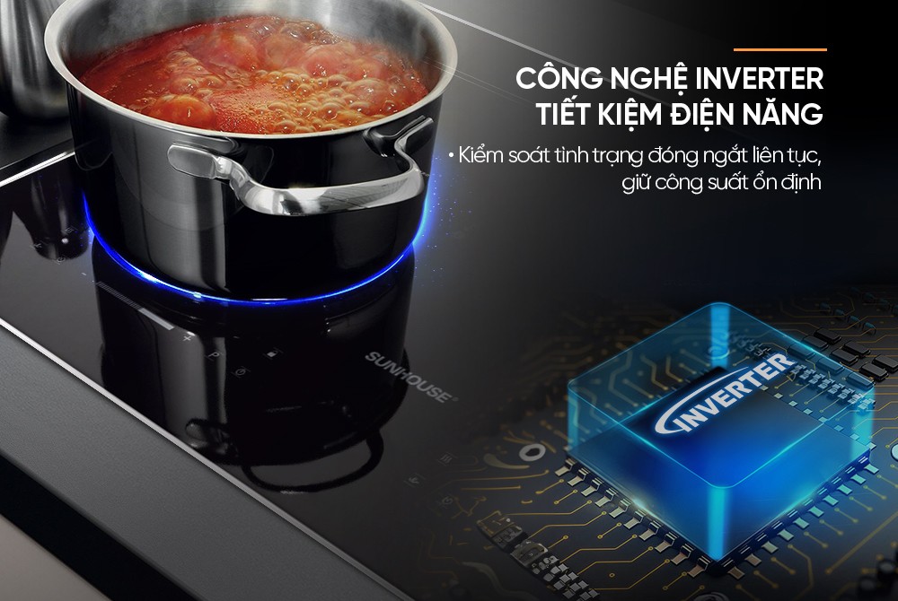 Bếp từ đôi Sunhouse SHB82122-MT