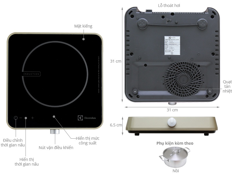 Bếp từ Electrolux ETD32D 2000W