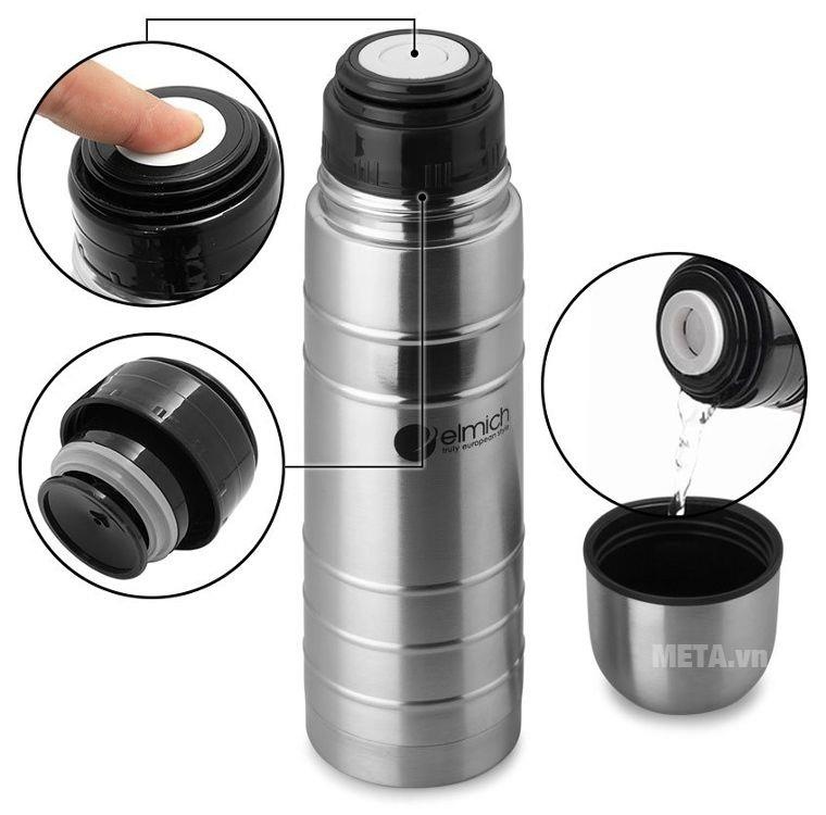 Bình giữ nhiệt 1L inox 304 Elmich 2245198