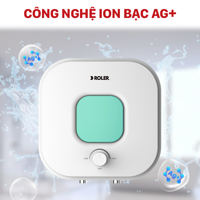 Bình nóng lạnh gián tiếp 15L Roler RWH-8116 (Kiểu vuông)