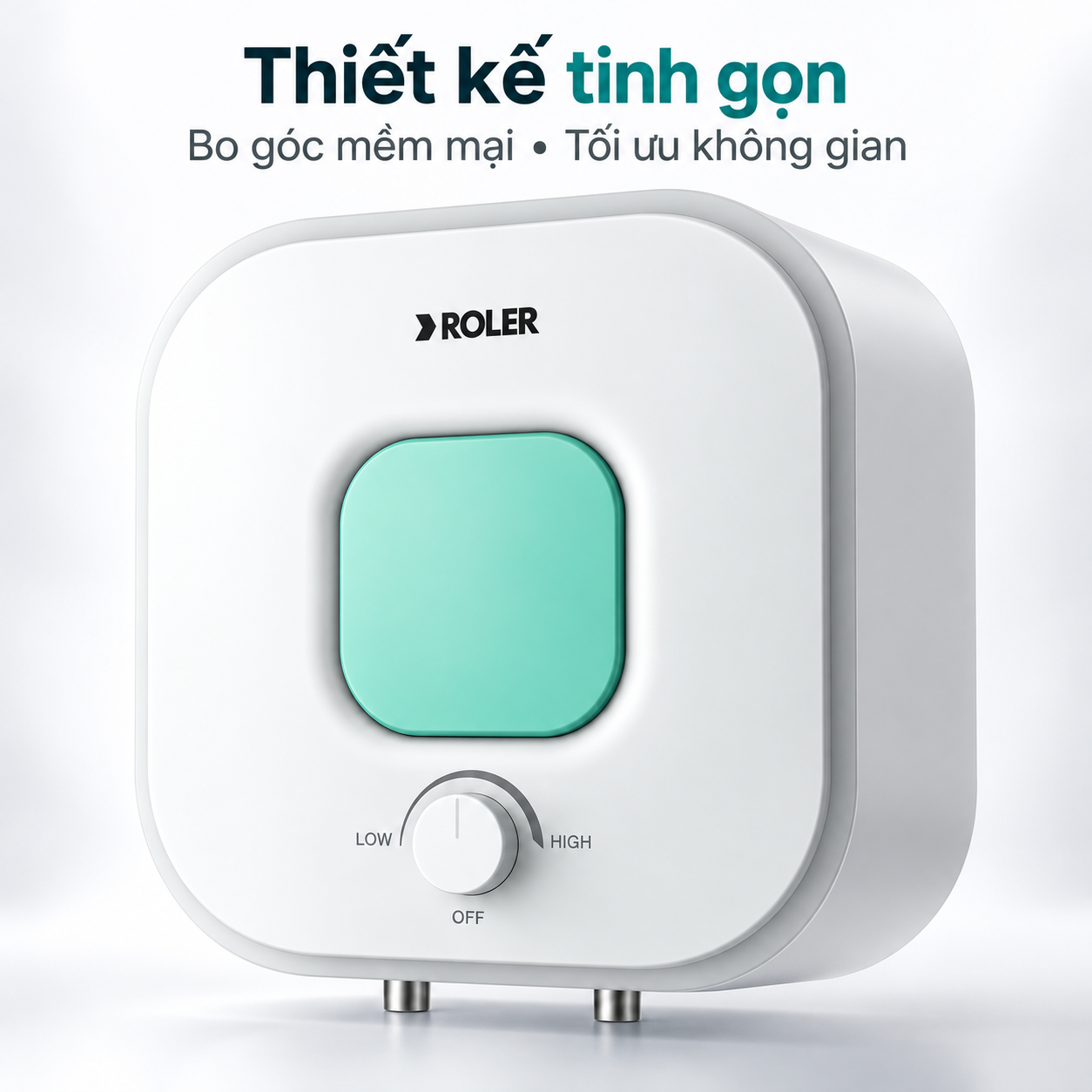 Bình nóng lạnh gián tiếp 15L Roler RWH-8116 (Kiểu vuông)