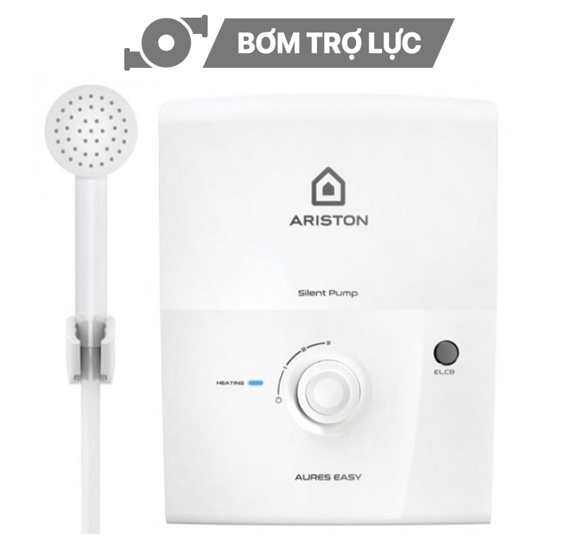 Bình nóng lạnh trực tiếp Ariston 4,5KW Aures Easy 4.5P