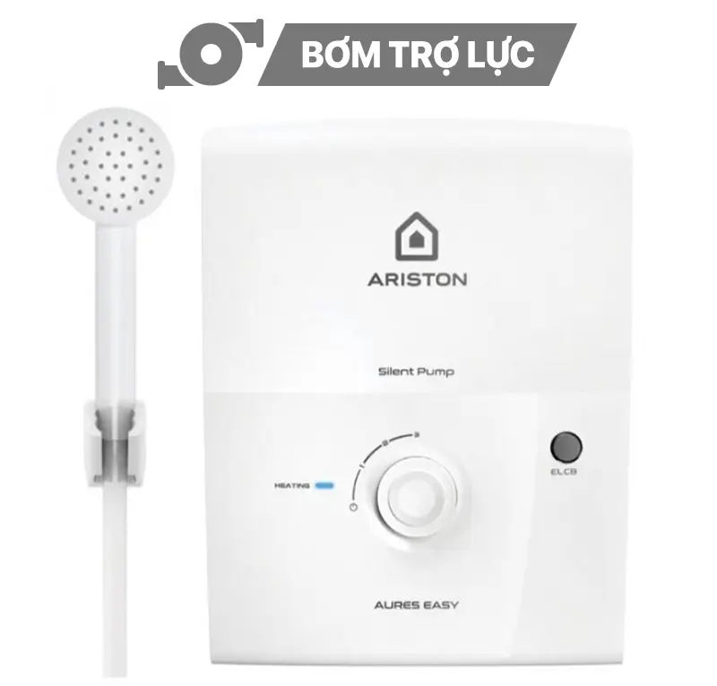 Bình nóng lạnh trực tiếp Ariston 4,5KW Aures Easy 4.5P