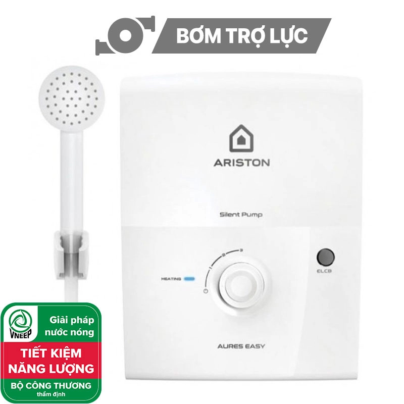 Bình nóng lạnh trực tiếp Ariston 4,5KW Aures Easy 4.5P