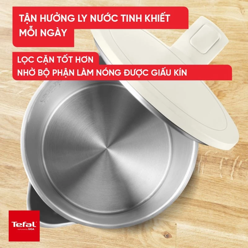 Bình siêu tốc 2 lớp 1,5L Tefal Colour KO1408E0 - Black