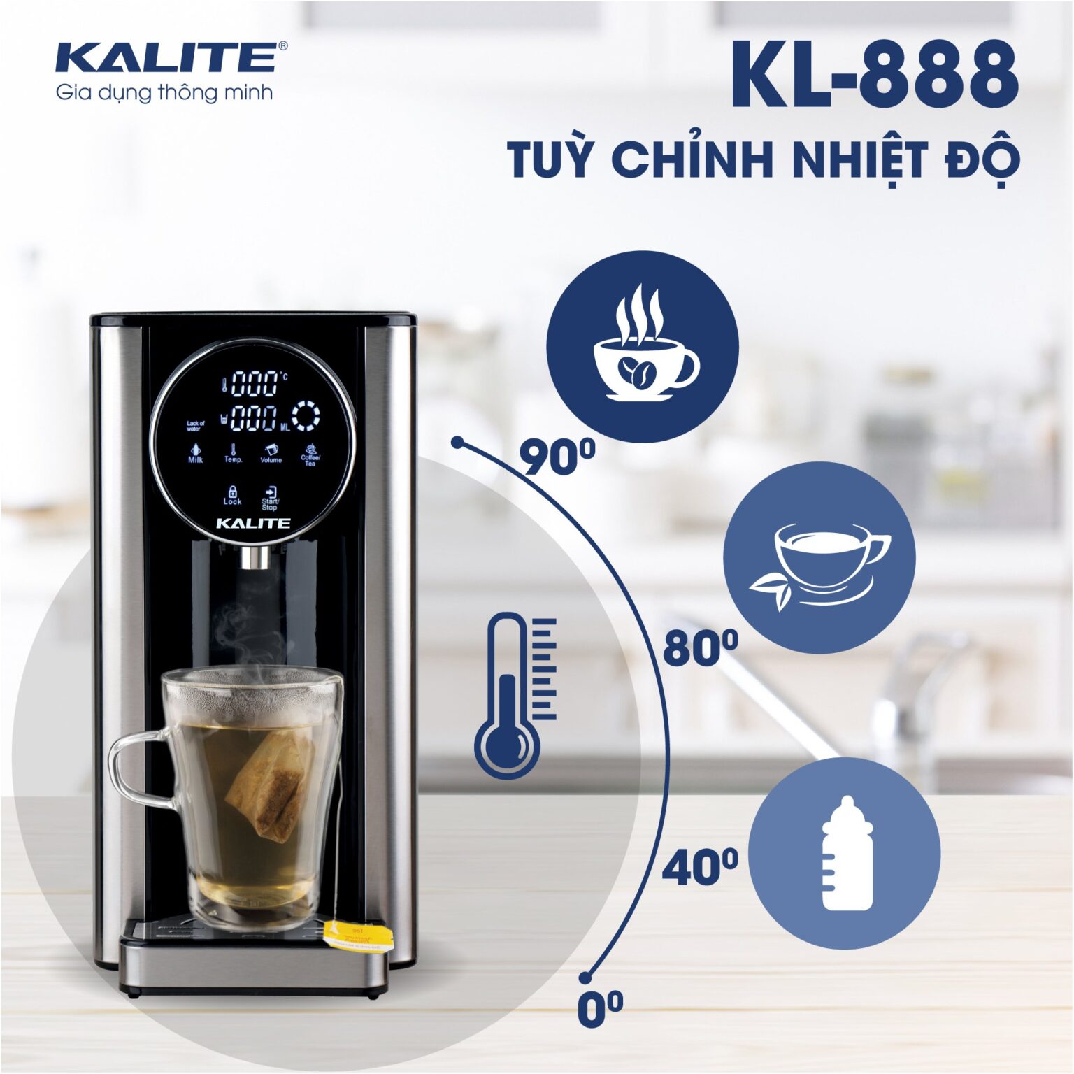 Bình Thủy Đa Năng Kalite 2.7L KL-888