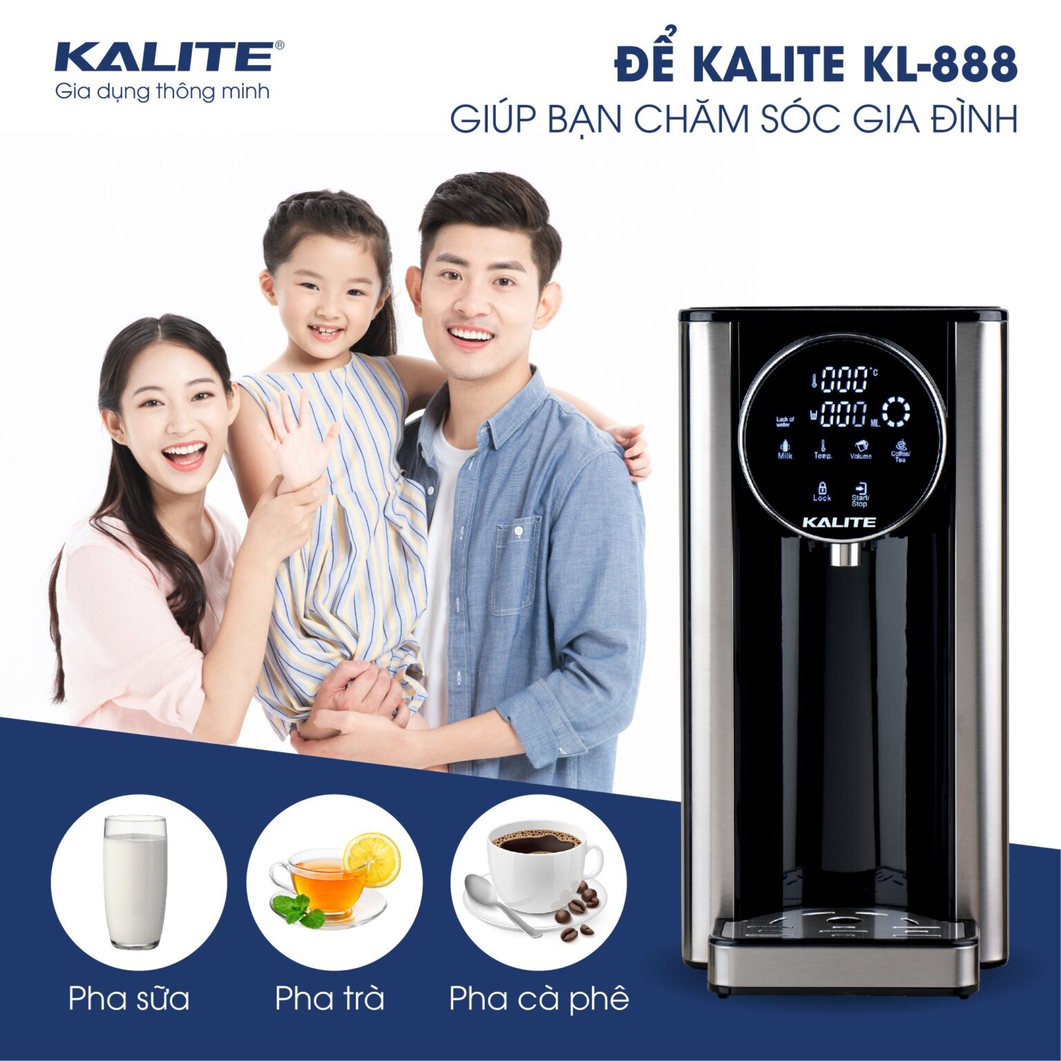 Bình Thủy Đa Năng Kalite 2.7L KL-888
