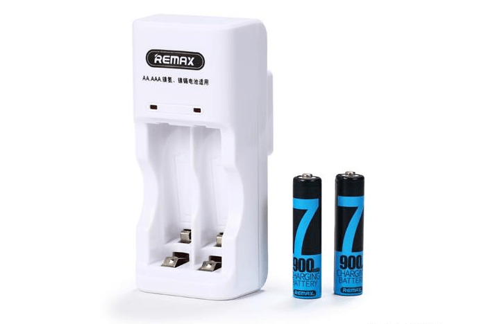 Bộ 2 viên Pin và sạc pin AA Remax RT-DC02 No.7 900mAh
