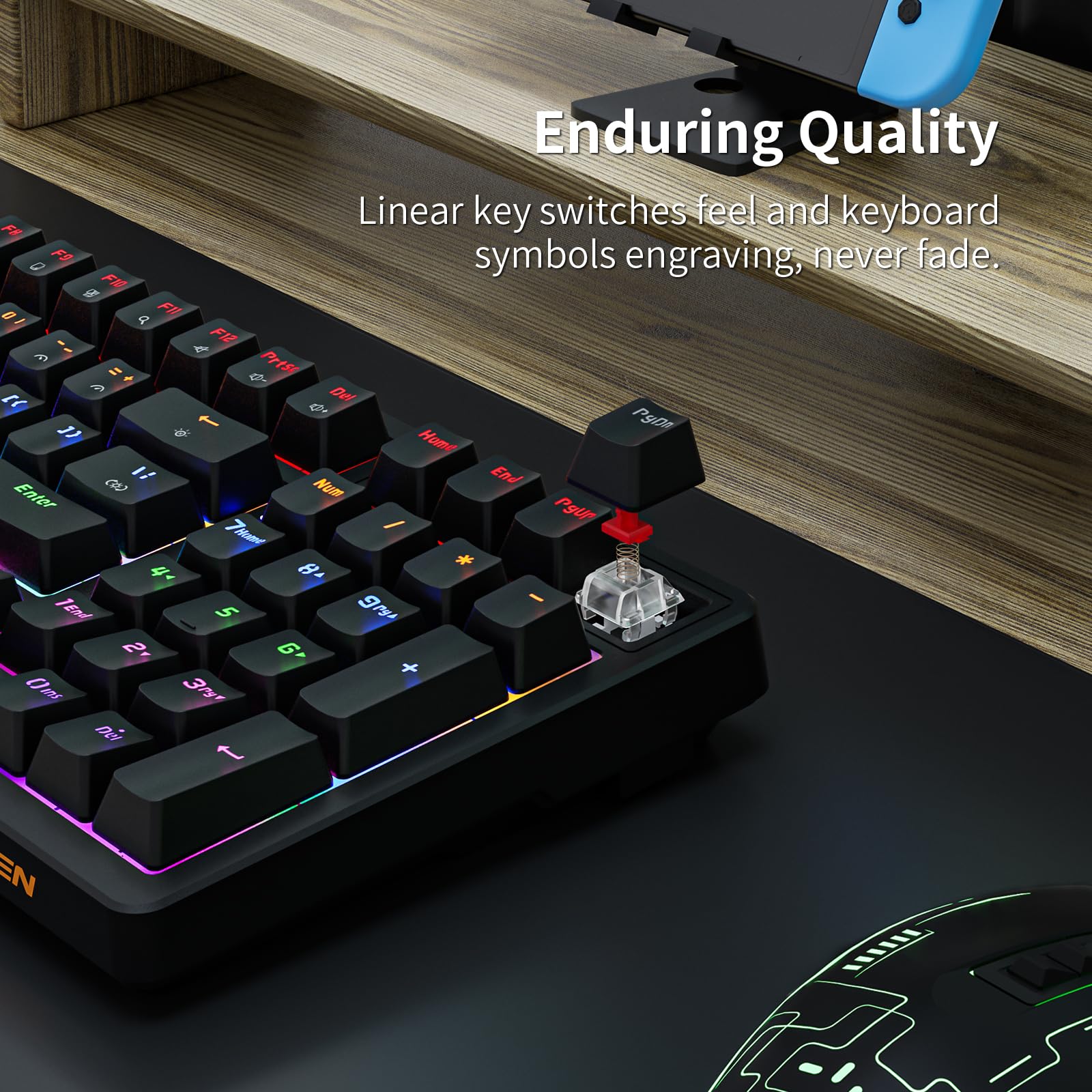Bộ bàn phím, chuột máy tính có dây Gaming Newmen GM202, màu đen