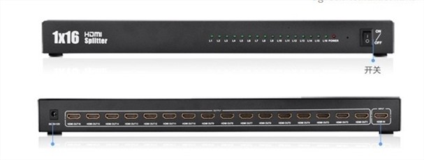 Bộ chia HDMI 1 ra 16 cống hỗ trợ HDMI 1.3b full HD 1080p Ugreen UG-40218