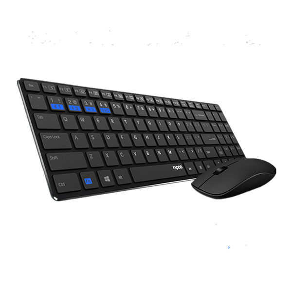 Bộ chuột bàn phím đa kết nối Wireless & Bluetooth Rapoo 9300M