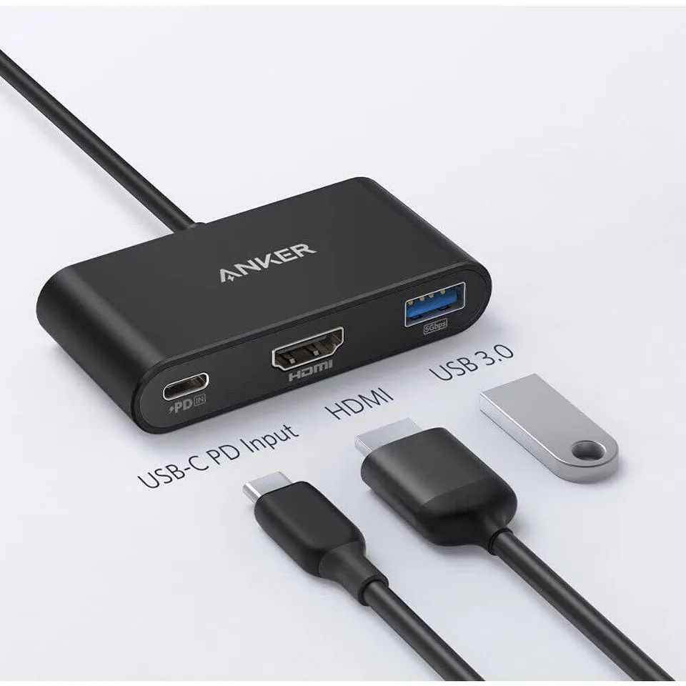 Bộ chuyển đổi USB-C 3 trong 1, hiệu Anker A8339HA1