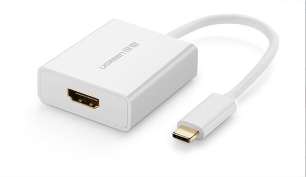 Bộ chuyển đổi USB-C sang HDMI màu trắng Ugreen (40273)