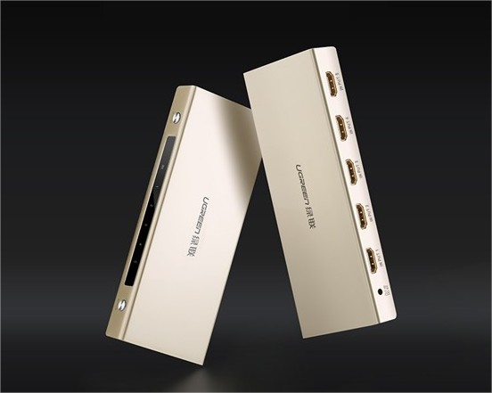 Bộ chuyển mạch HDMI 5 vào 1 ra hỗ trợ 3D 4K Ugreen UG-40279