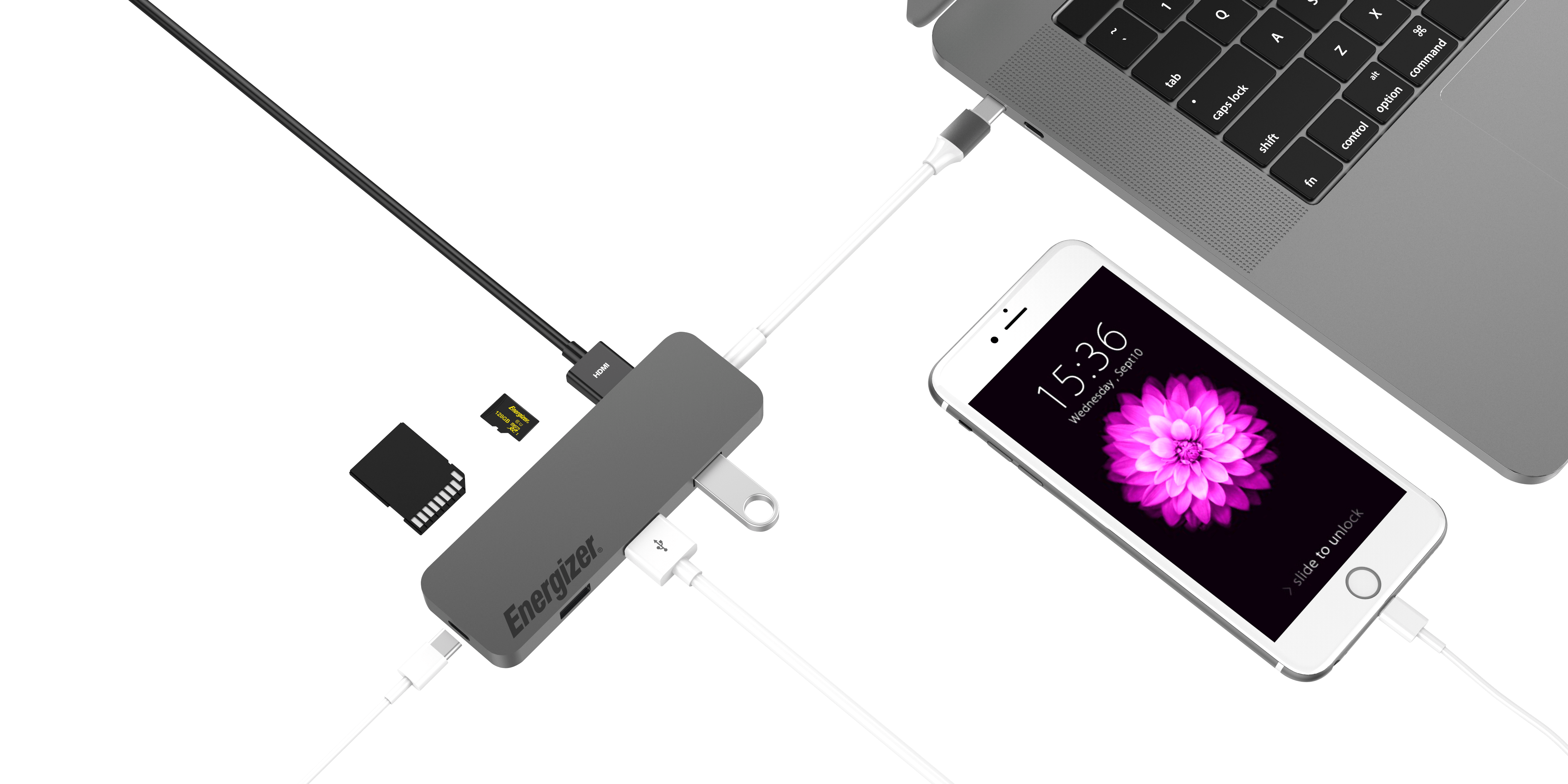 Bộ chuyển USB-C3.1 Hub Energizer 6in1- HC3MP2GY4