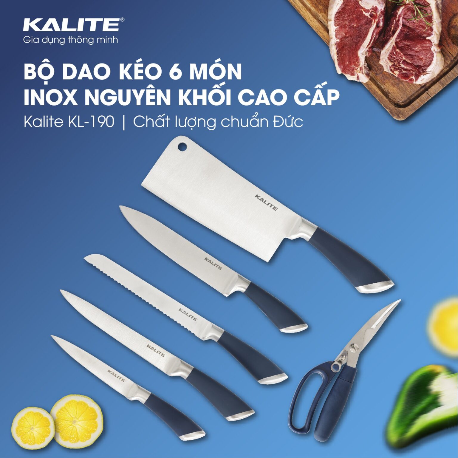 Bộ dao kéo KALITE KL-190