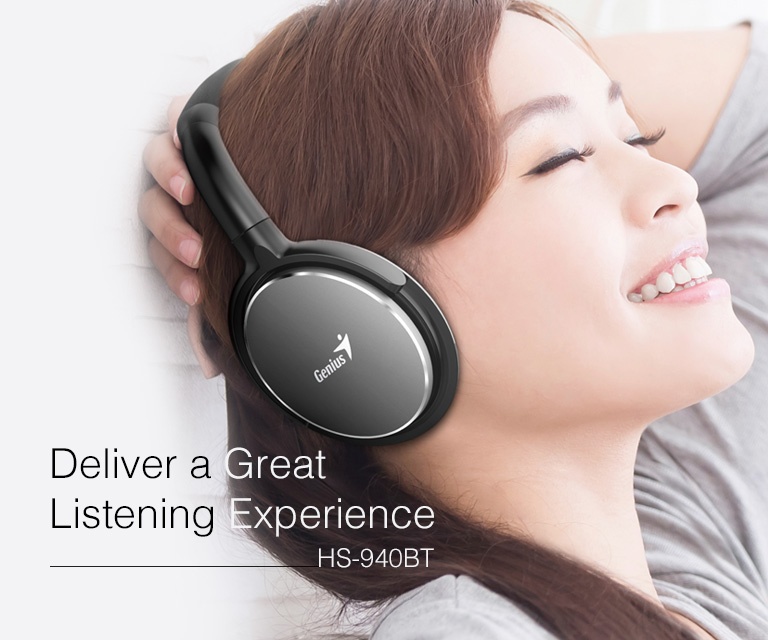 Bộ nghe nói Genius Headset không dây HS-940BT (đen)