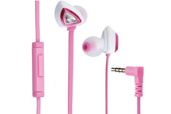 Tai nghe nhét tai HS-M250 (hồng) Genius (Có Micro)