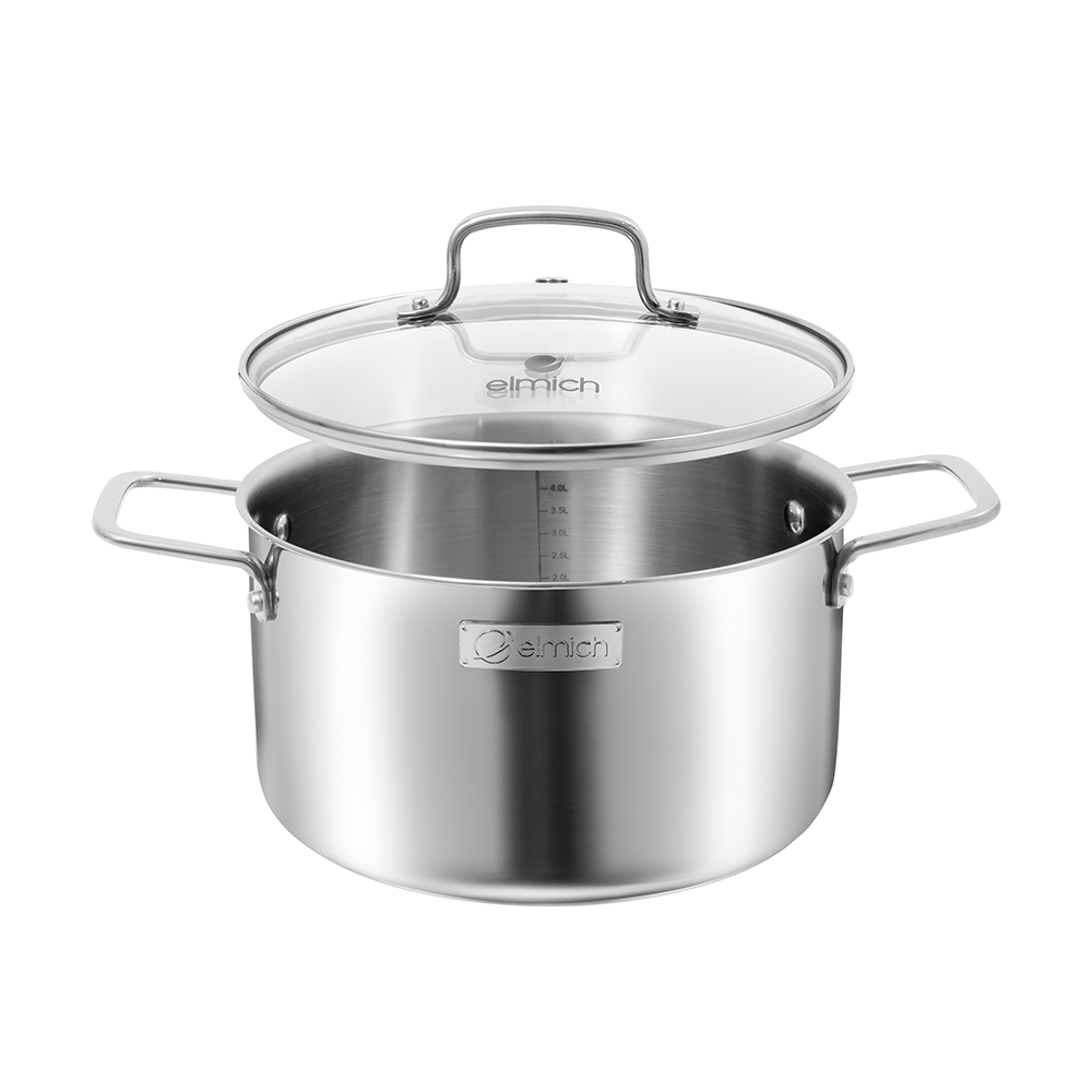Bộ nồi 3 chiếc inox liền khối Elmich EL2488IN01