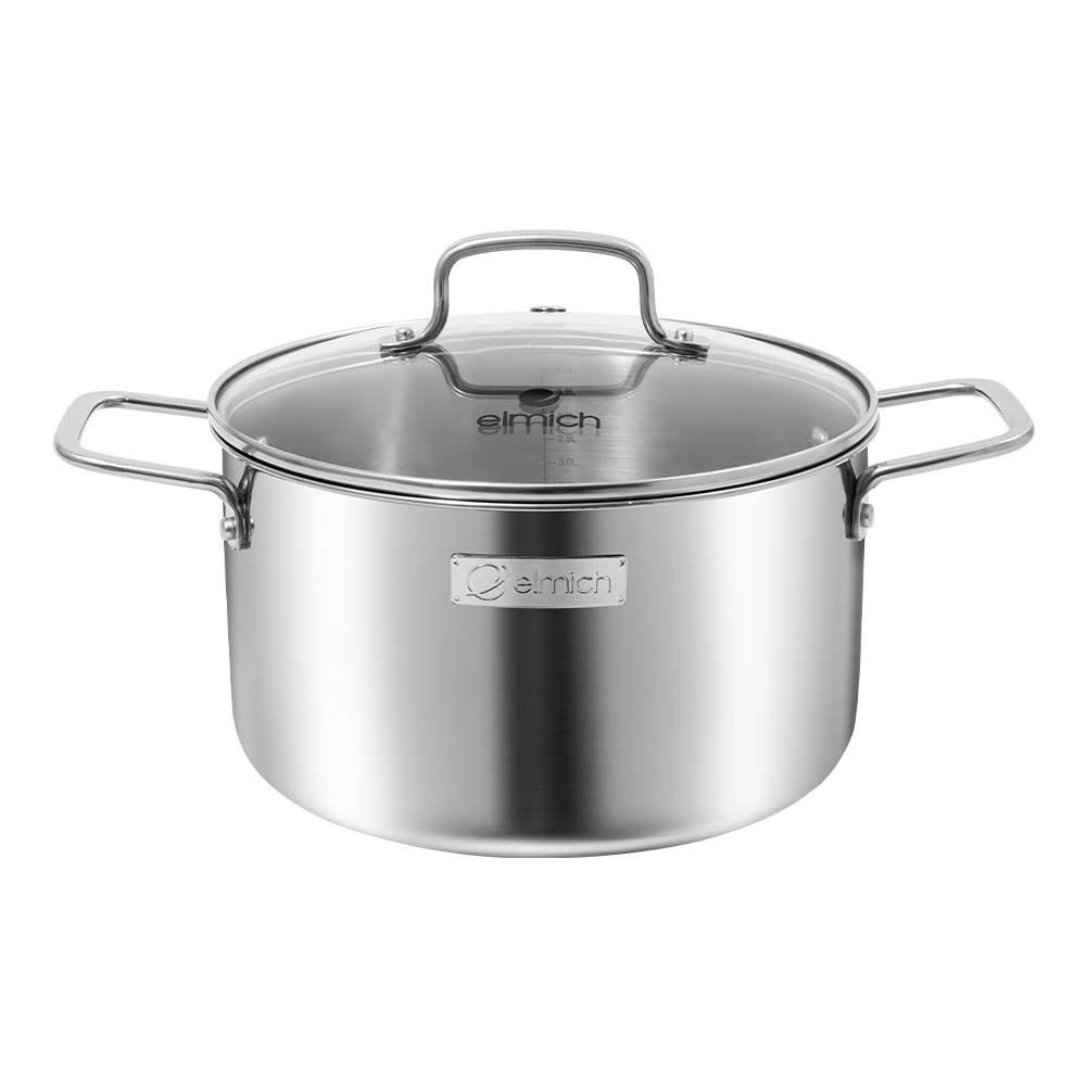 Bộ nồi 3 chiếc inox liền khối Elmich EL2488IN01
