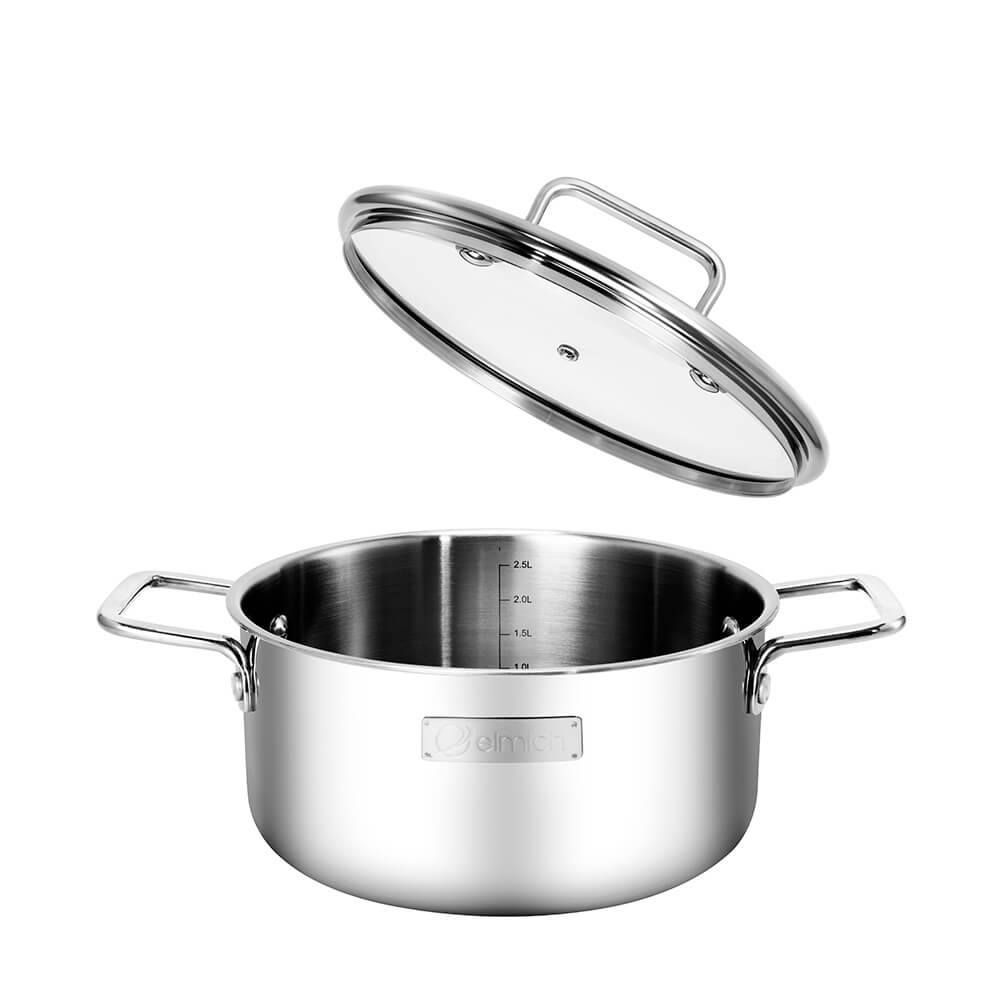 Bộ nồi 4 chiếc inox liền khối Elmich EL2476