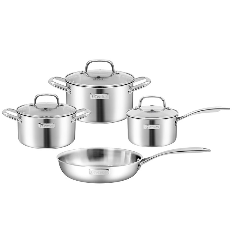Bộ nồi 4 chiếc inox liền khối Elmich EL2485IN02