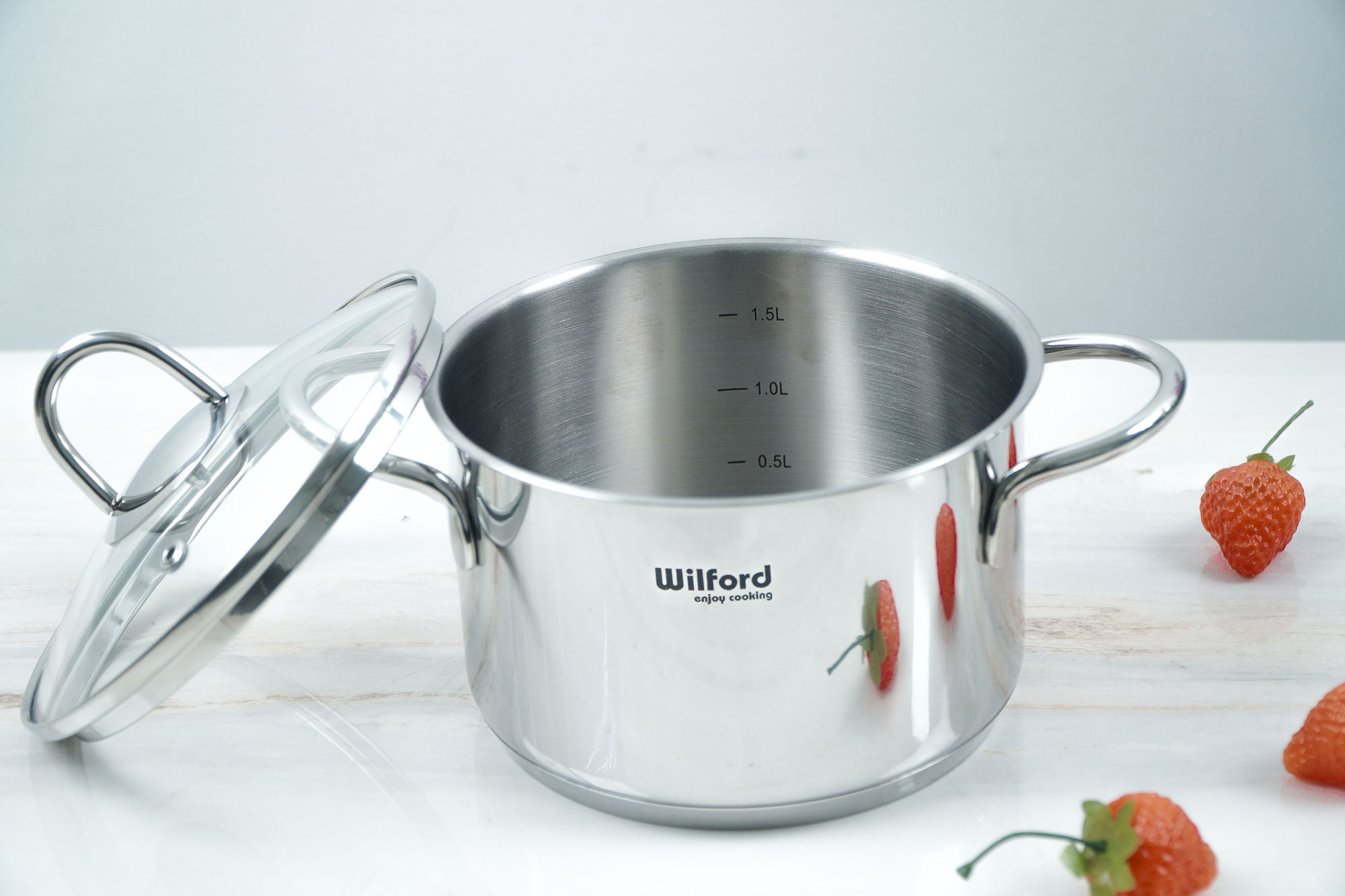 Bộ nồi 7 chiếc inox Chef's Wilford WF7Plus