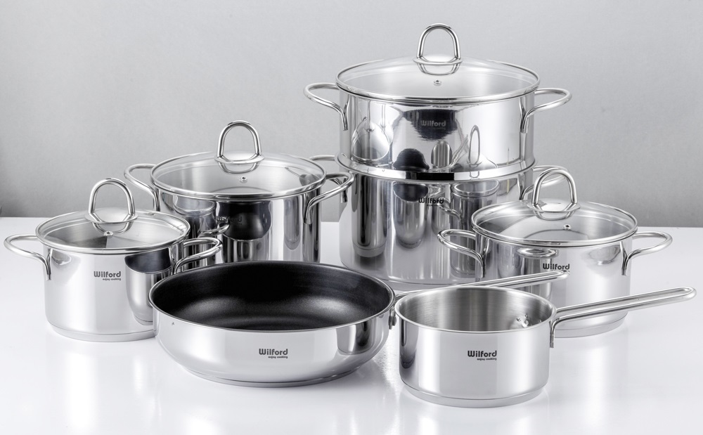 Bộ nồi 7 chiếc inox Chef's Wilford WF7Plus