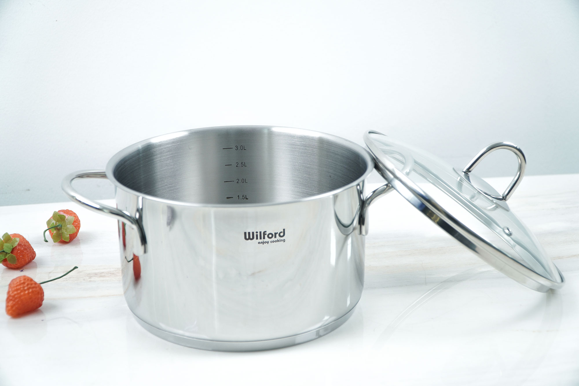 Bộ nồi 7 chiếc inox Chef's Wilford WF7Plus