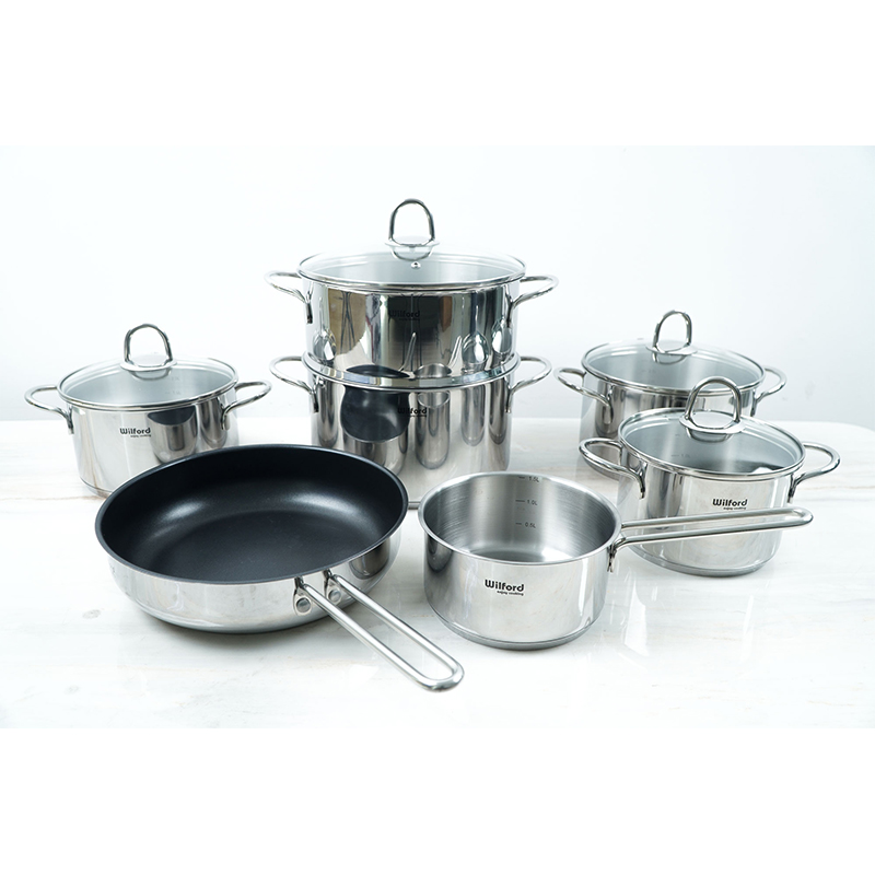 Bộ nồi 7 chiếc inox Chef's Wilford WF7Plus