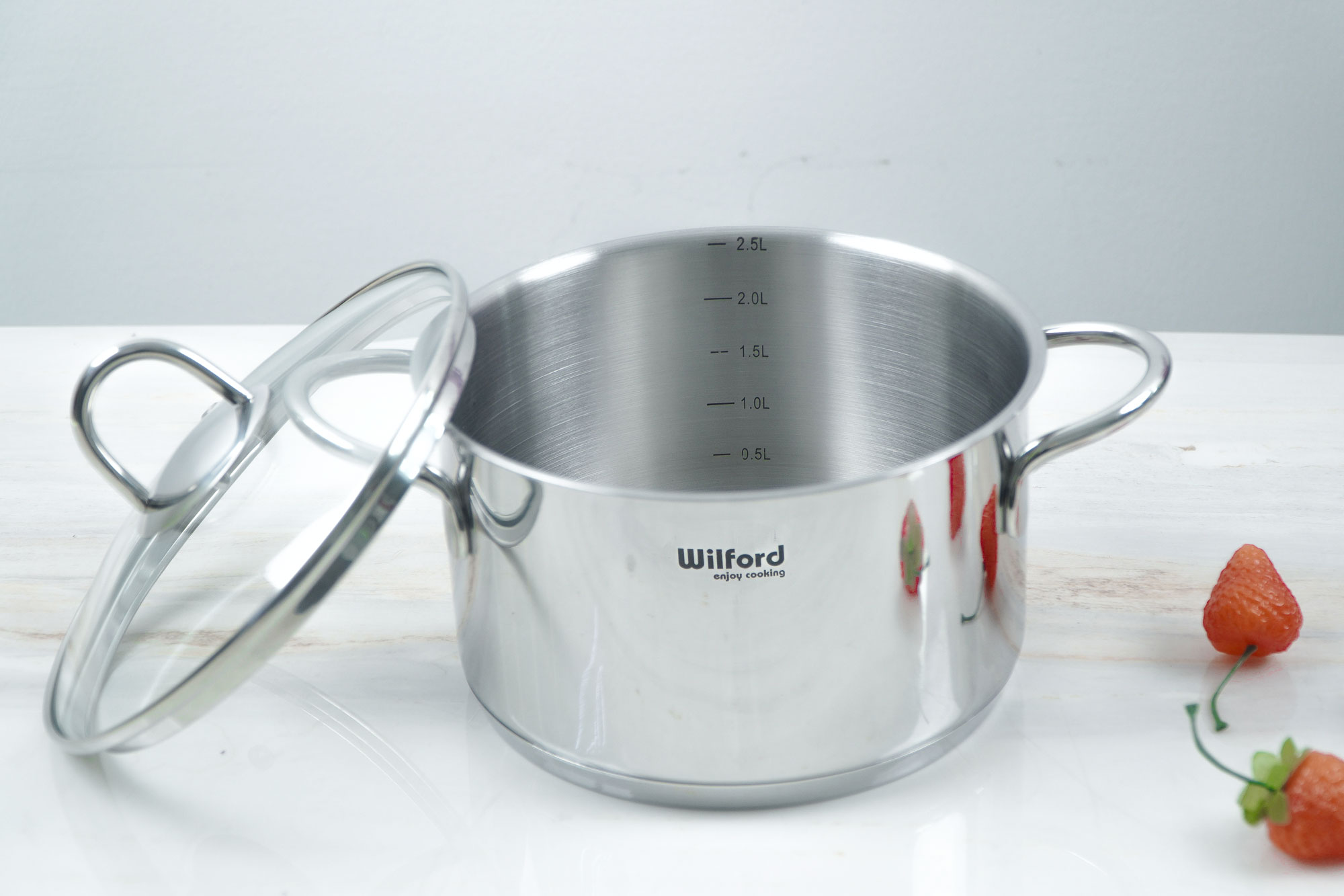 Bộ nồi 7 chiếc inox Chef's Wilford WF7Plus