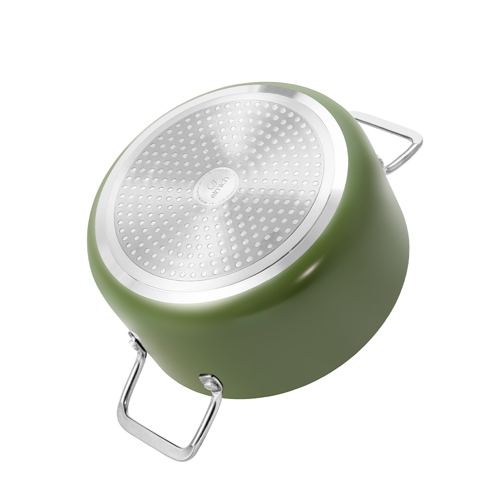 Bộ nồi chảo 3 chiếc phủ sứ Elmich Olive Classic EL-5232OV02