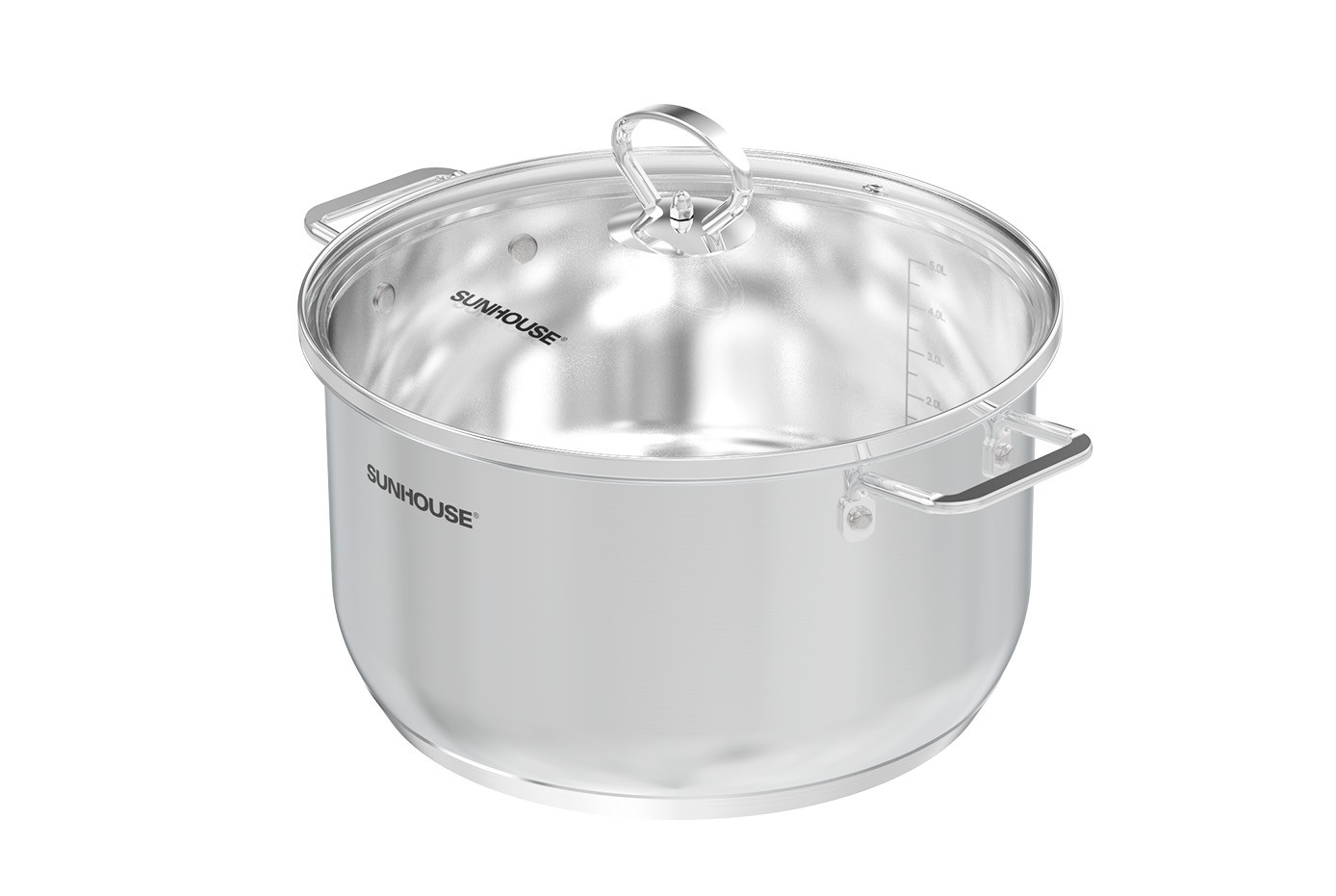 Bộ nồi chảo inox impact plus Sunhouse Healthy SHG991