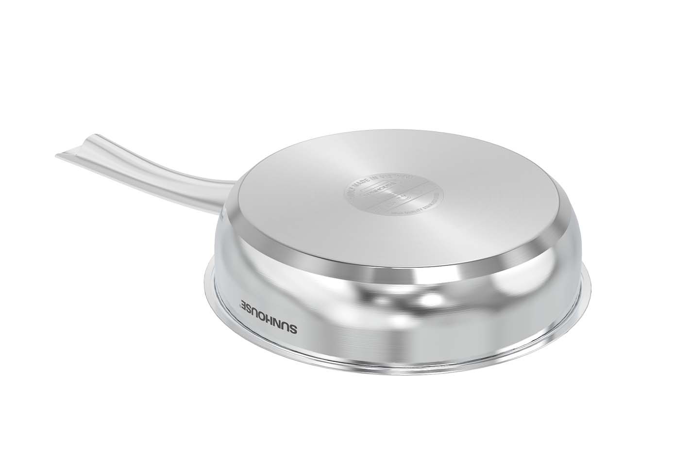 Bộ nồi chảo inox impact plus Sunhouse Healthy SHG991