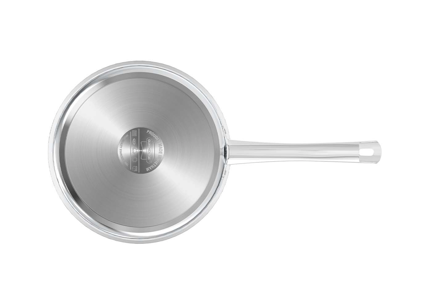 Bộ nồi chảo inox impact plus Sunhouse Healthy SHG991