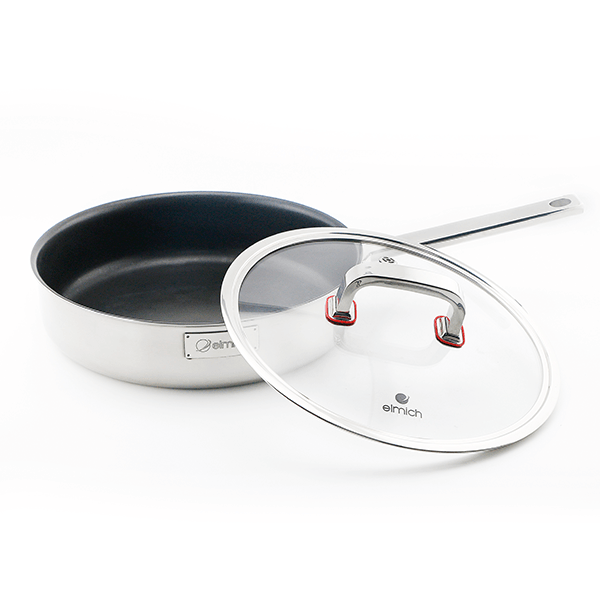 Bộ nồi chảo sang trọng 3 lớp liền đáy Elmich Diamon EL3329