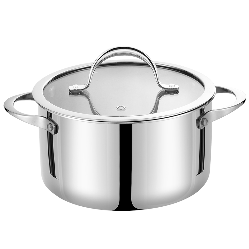 Bộ nồi Inox 304 cao cấp 3 lớp đáy liền ROLER RCW-1115S03.6 (Size 16-20-24cm)