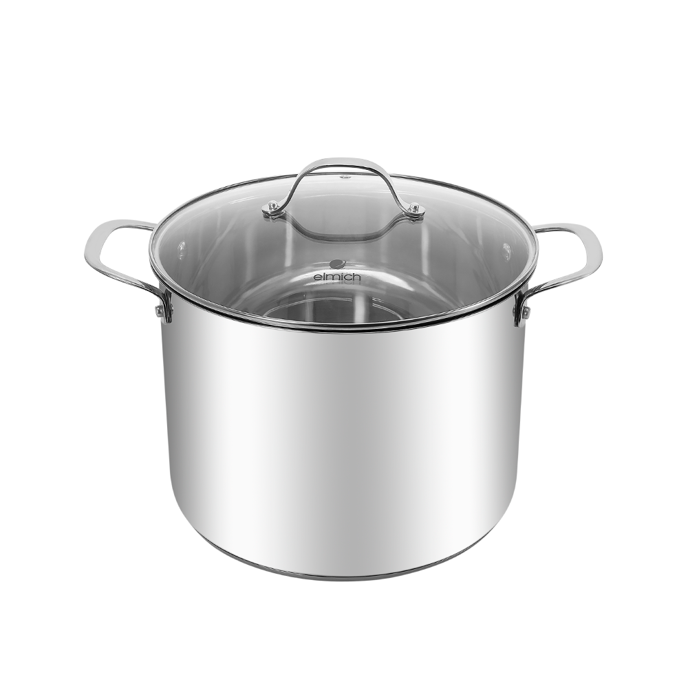 Bộ nồi xửng hấp 2 chiếc inox 304 đáy 5 lớp Elmich size 28cm EL-2533IN28