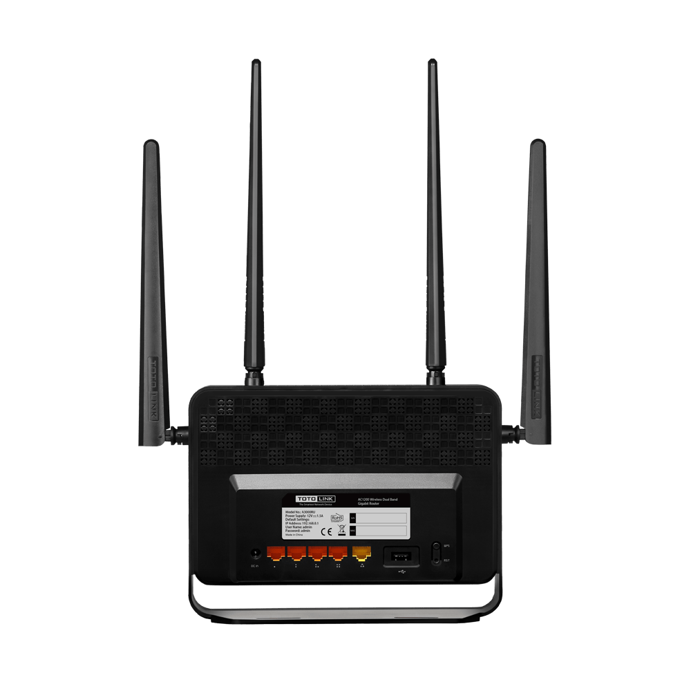 Bộ phát Wifi băng tần kép Gigabit AC1200 TOTOLINK A3000RU