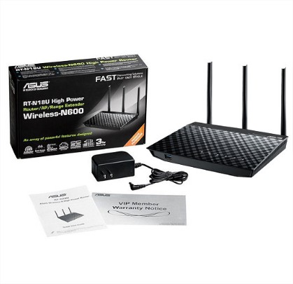 Bộ phát Wifi chuẩn N Asus RT-N18U 600 Mbps