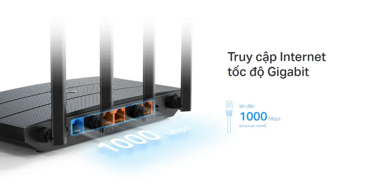 Bộ phát Wifi TPLink chuẩn AX1500 wifi 6 Archer AX12