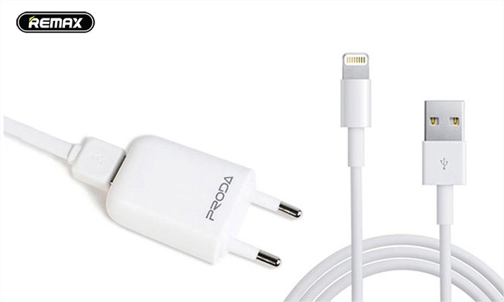 Bộ sạc chân điện thoại Lightning Remax Proda 1.0A RP - U11