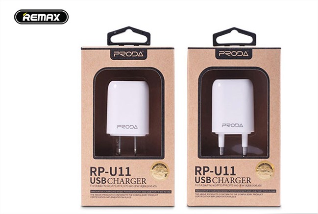 Bộ sạc chân điện thoại Lightning Remax Proda 1.0A RP - U11