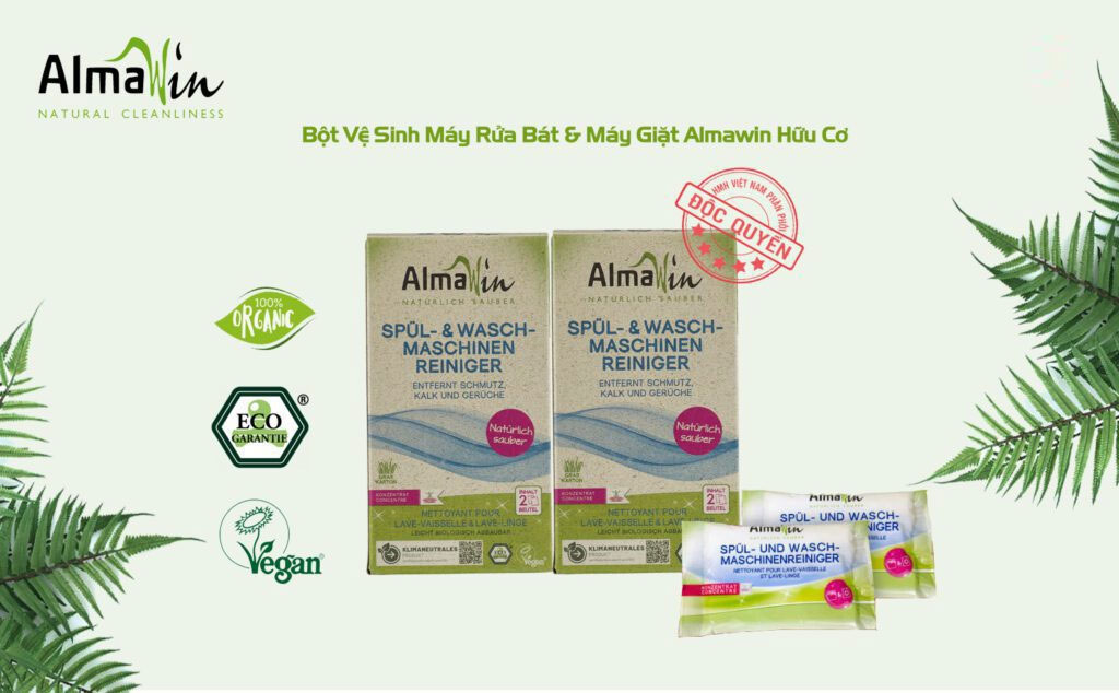 Bột Vệ Sinh Máy Rửa Bát & Máy Giặt Almawin Hữu Cơ 200gr HMH.0190200