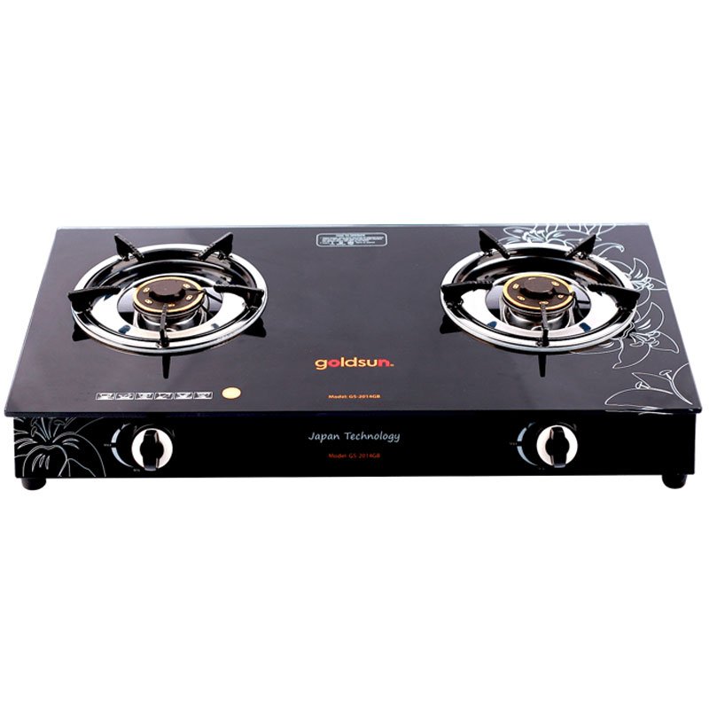 Bếp ga dương mặt kính 2 bếp Goldsun GS-2014GB