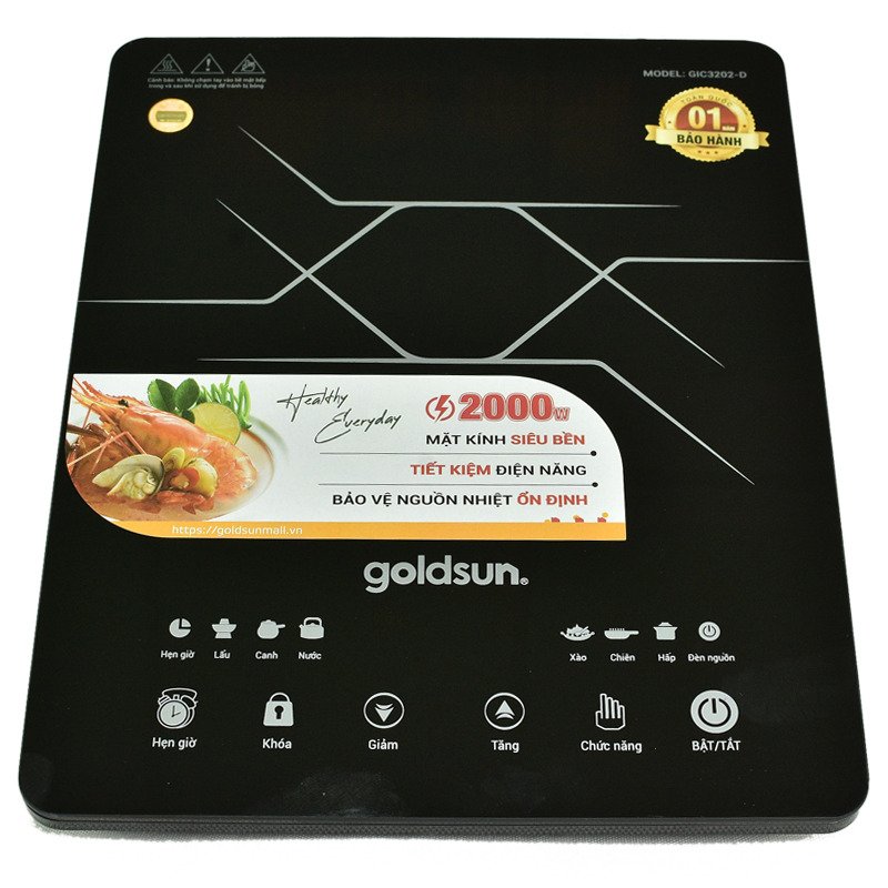 Bếp từ cảm ứng Goldsun GIC3202-D (kèm lẩu)