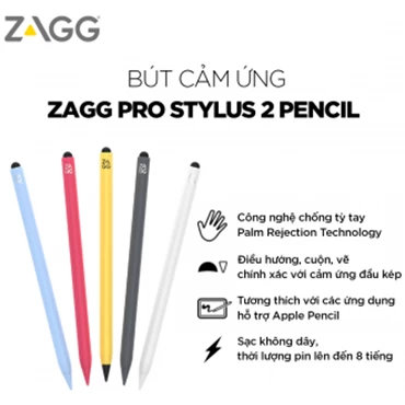 Bút cảm ứng ZAGG - Pro Stylus 2 - Blue - 109912138