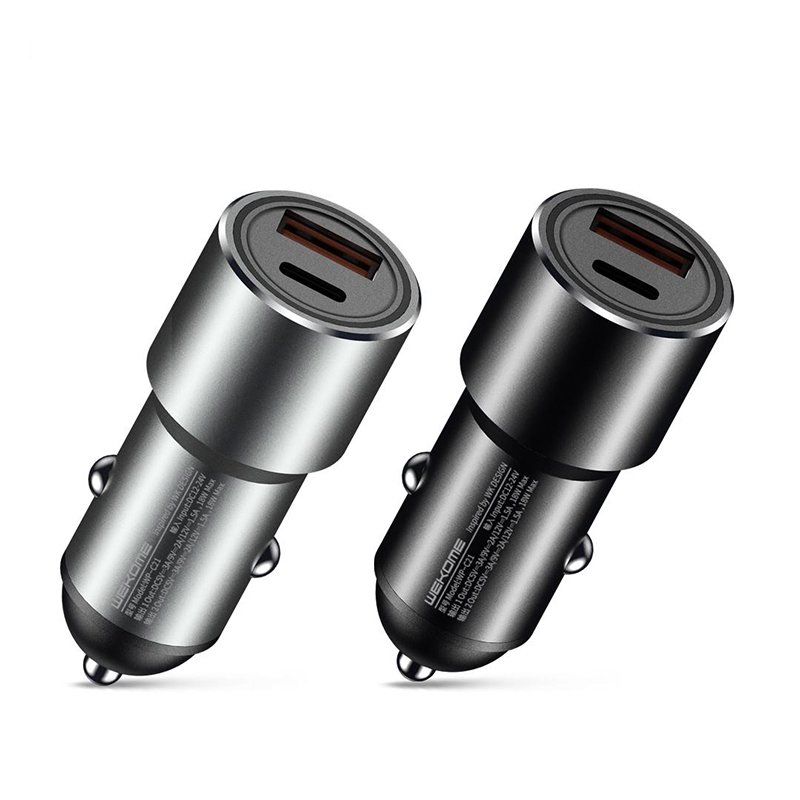 Củ sạc oto sạc nhanh 2 cổng WK WP-C21 Letor